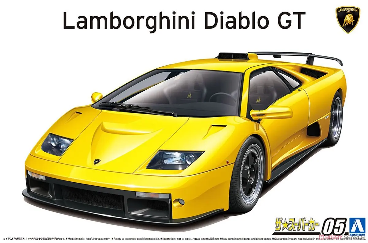 1/24 Scale Model Kit - Lamborghini / Countach