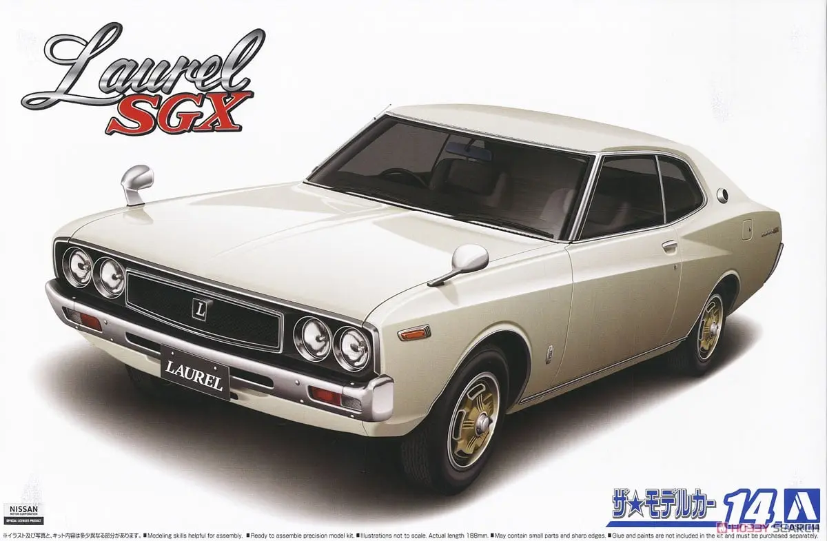 1/24 NISSAN KHC130 LAUREL HT 2000SGX '72 Model Kit