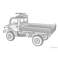 1/72 Scale Model Kit - Vehicle / Unimog