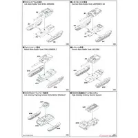 1/700 Scale Model Kit - SKY WAVE / Leopard 2 & M142 HIMARS & Leclerc
