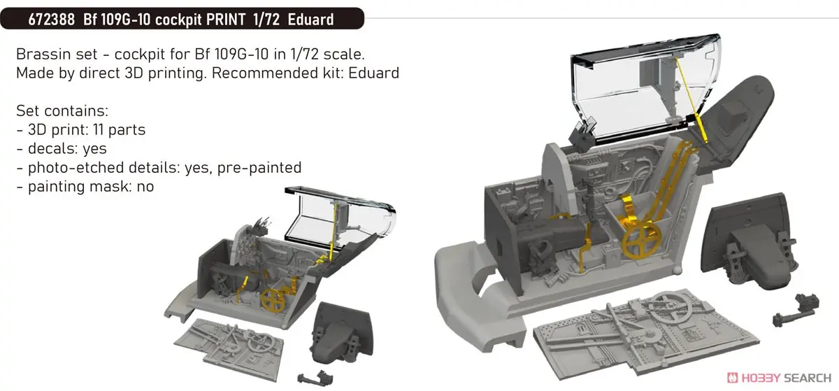 1/72 Scale Model Kit - Grade Up Parts / Messerschmitt Bf 109