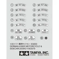 1/35 SCALE GERMAN KS600 MOTORCYCLE & SIDECAR Model Kit