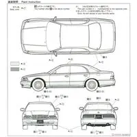 1/24 Scale Model Kit - The Model Car - Vehicle / CROWN MAJESTA