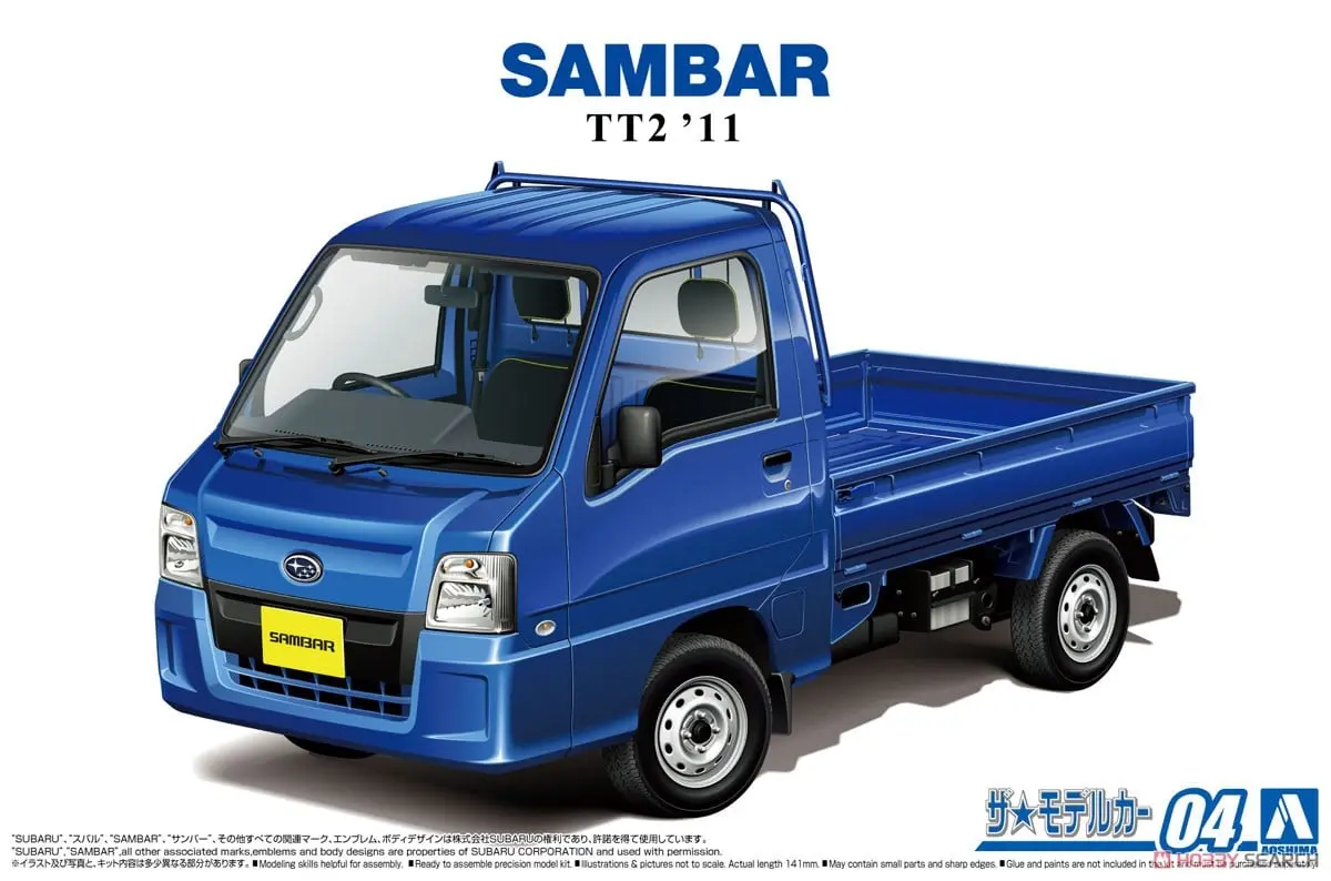 1/24 SUBARU TT2 SAMBAR TRUCK WR BLUE LIMITED '11 Model Kit