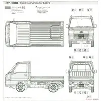 1/24 SUBARU TT2 SAMBAR TRUCK WR BLUE LIMITED '11 Model Kit