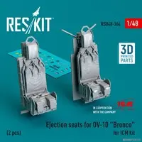 1/48 Scale Model Kit - Detail-Up Parts / Ejection seat & North American Rockwell OV-10 Bronco
