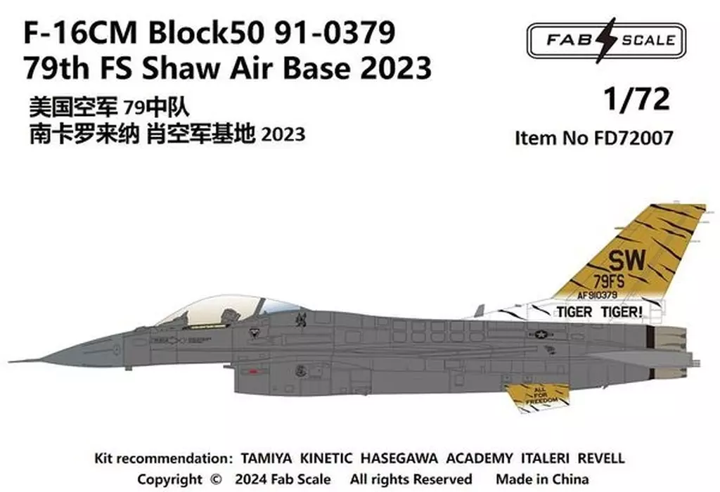 1/72 Scale Model Kit - Detail-Up Parts / F-16 Fighting Falcon