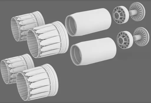 1/144 Scale Model Kit - Grade Up Parts