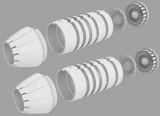 1/72 Scale Model Kit - Grade Up Parts / F-14