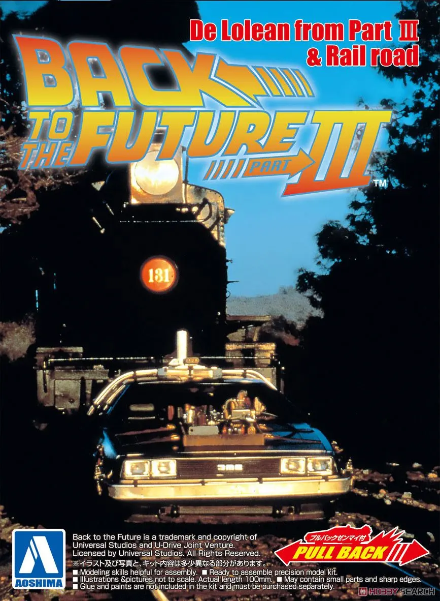 1/43 Pullback BACK TO THE FUTURE from PART Ⅲ Timemachine Model Kit