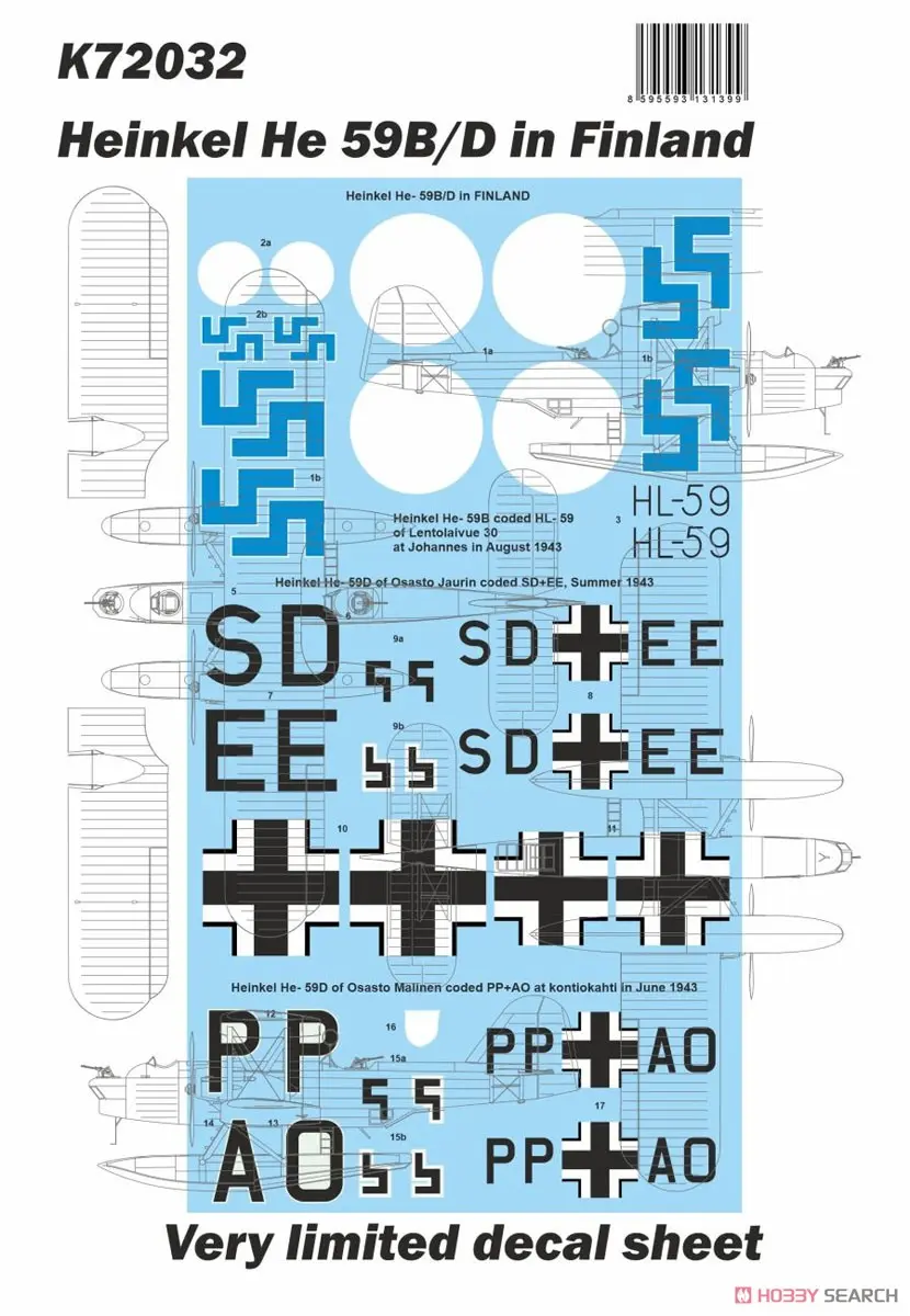 1/72 Scale Model Kit - Fighter aircraft model kits / Heinkel