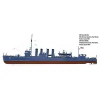 1/400 Scale Model Kit - Warship plastic model kit