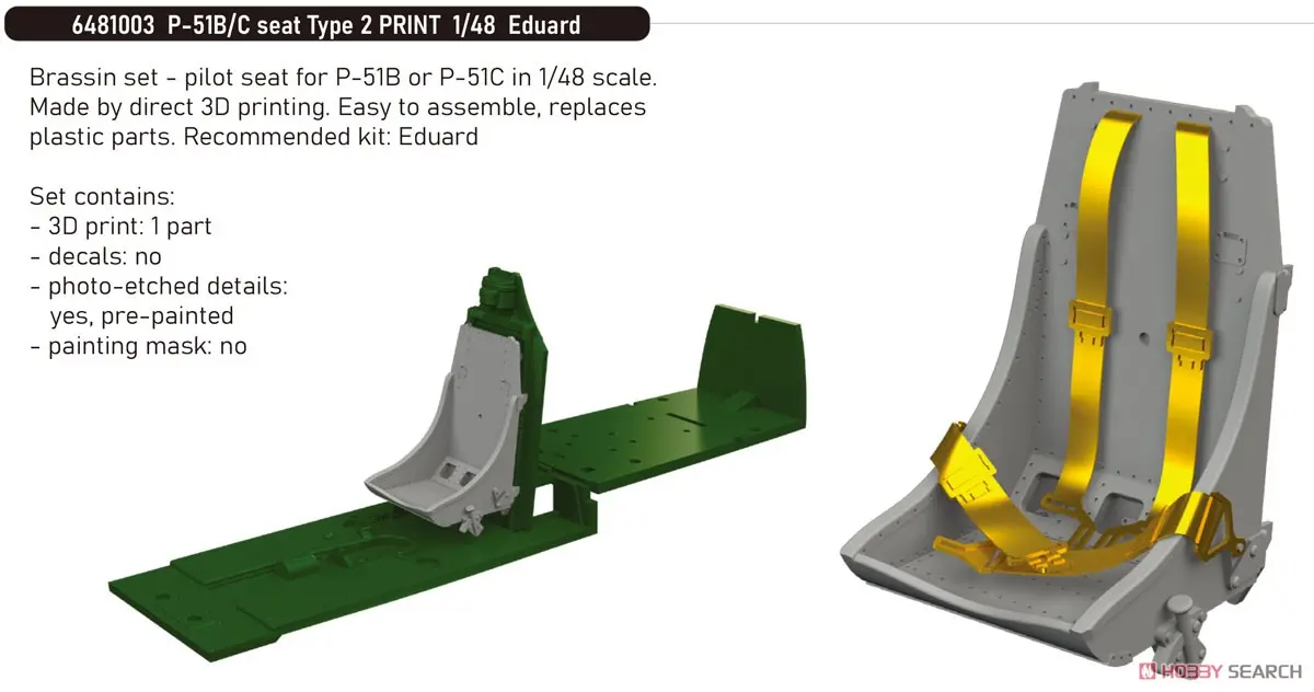1/48 Scale Model Kit - Grade Up Parts / North American P-51 Mustang