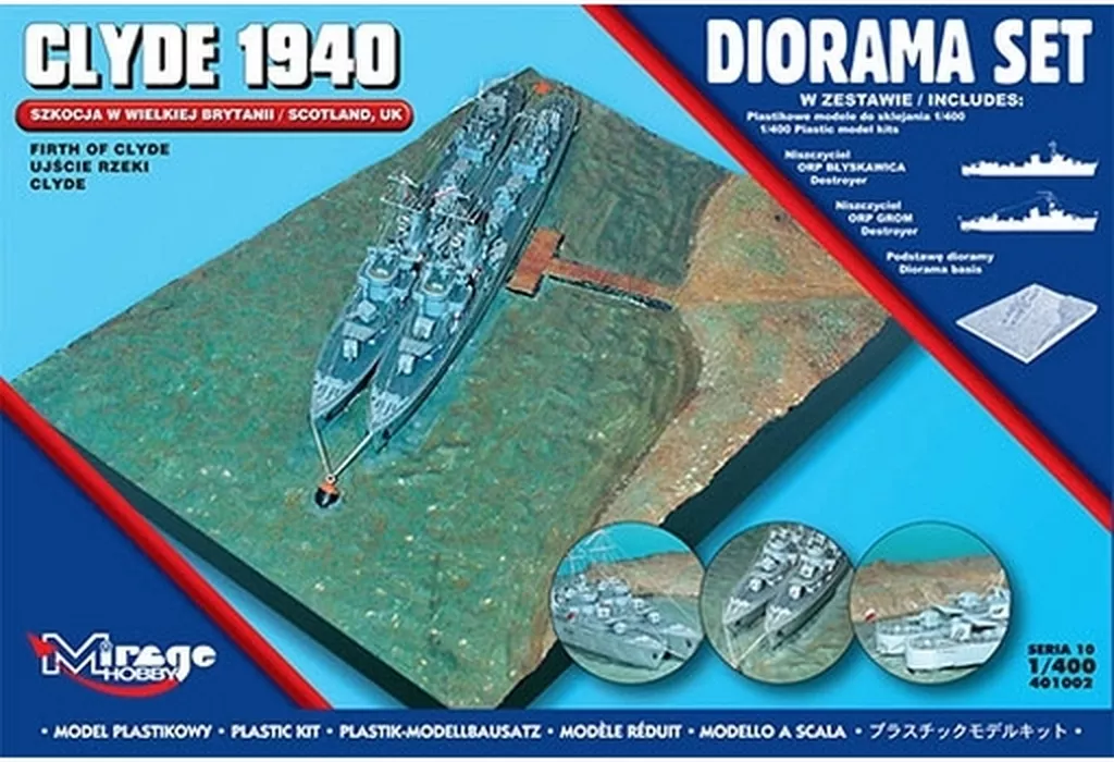 1/400 Scale Model Kit - Warship plastic model kit