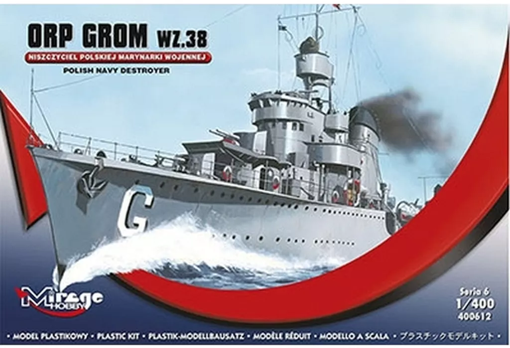 1/400 Scale Model Kit - Warship plastic model kit