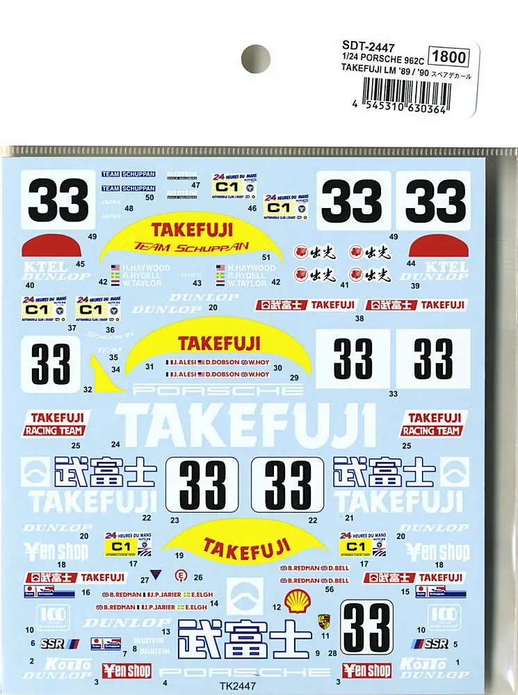 1/24 Scale Model Kit - Porsche