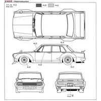SKYLINE 2000GT 4DR '71 (NISSAN) Model Kit