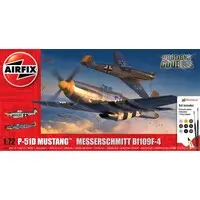 1/72 Scale Model Kit - Fighter aircraft model kits / North American P-51 Mustang & Messerschmitt Bf 109