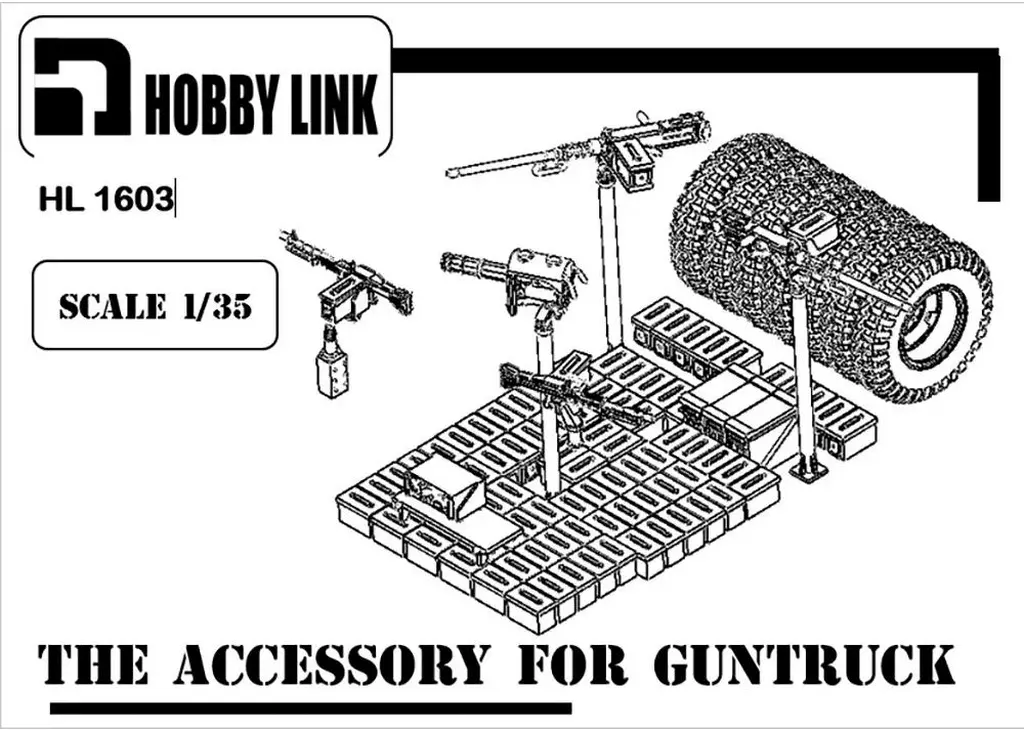 1/35 Scale Model Kit - Grade Up Parts / Gun truck