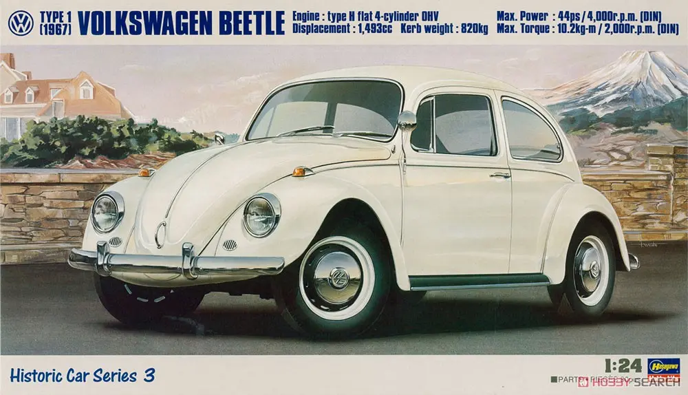 1/24 Scale Model Kit - Porsche / Volkswagen Beetle