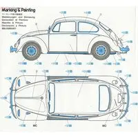 1/24 Scale Model Kit - Porsche / Volkswagen Beetle