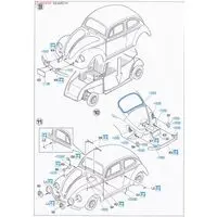 1/24 Scale Model Kit - Porsche / Volkswagen Beetle
