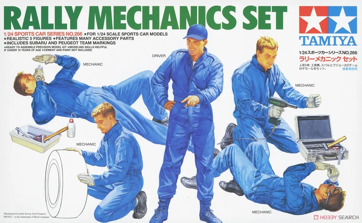 1/24 SCALE RALLY MECHANICS SET Model Kit