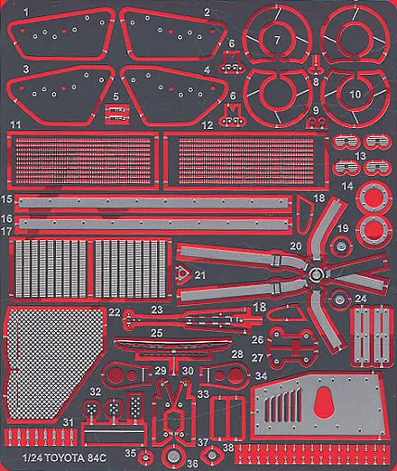 1/24 Scale Model Kit - Etching parts