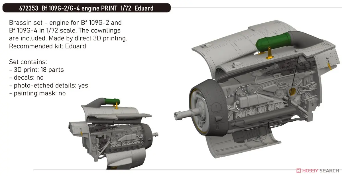 1/72 Scale Model Kit - Grade Up Parts / Messerschmitt Bf 109