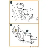 1/48 Scale Model Kit - Detail-Up Parts / Ejection seat & North American F-86 Sabre