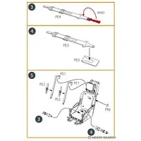 1/48 Scale Model Kit - Detail-Up Parts / Ejection seat & North American F-86 Sabre