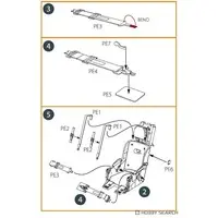 1/48 Scale Model Kit - Detail-Up Parts / Ejection seat & North American F-86 Sabre