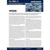Weekend edition - 1/48 Scale Model Kit - Focke-Wulf / Focke-Wulf Fw 190