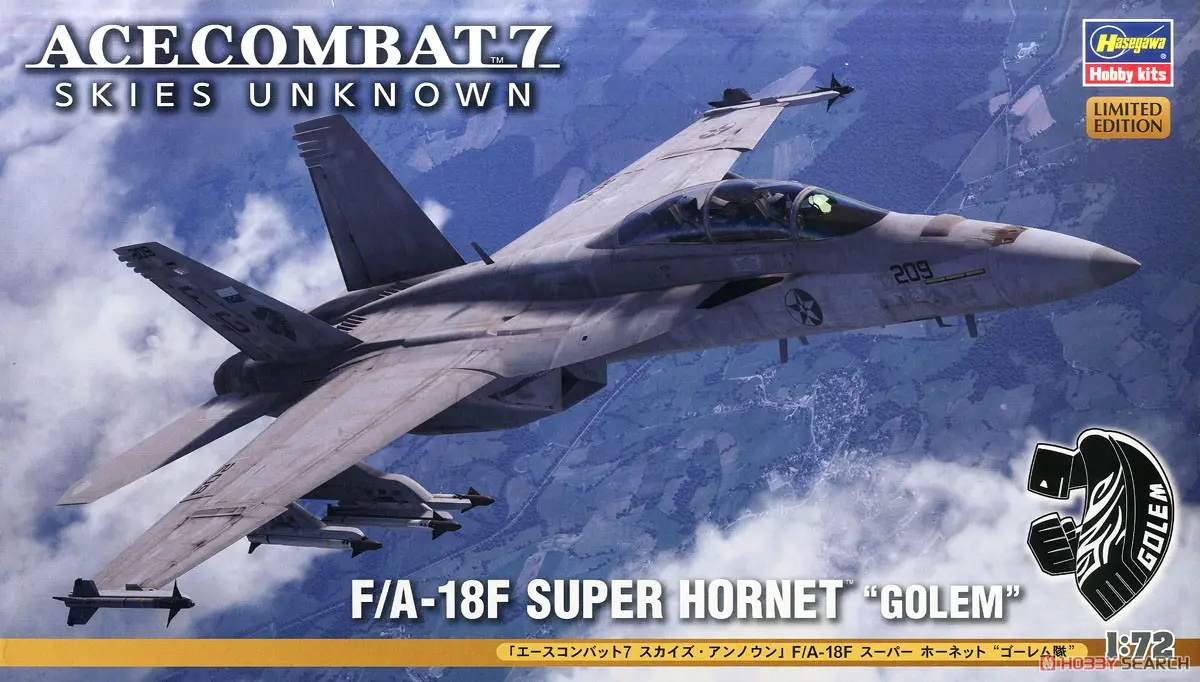 1/72 Scale Model Kit - Ace Combat / F/A-18F Super Hornet & Super Hornet