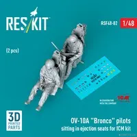 1/48 Scale Model Kit - Detail-Up Parts / Ejection seat & North American Rockwell OV-10 Bronco