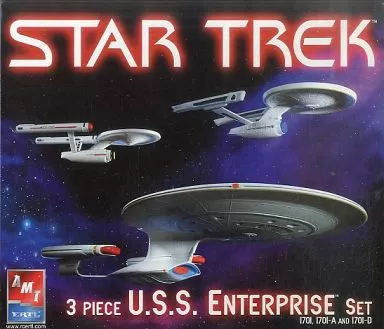 1/2500 Scale Model Kit - Star Trek / USS Enterprise (NCC-1701-A) & USS Enterprise (NCC-1701) & USS Enterprise (NCC-1701-D)