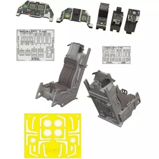 1/48 Scale Model Kit - Grade Up Parts / Ejection seat & F-16 Fighting Falcon