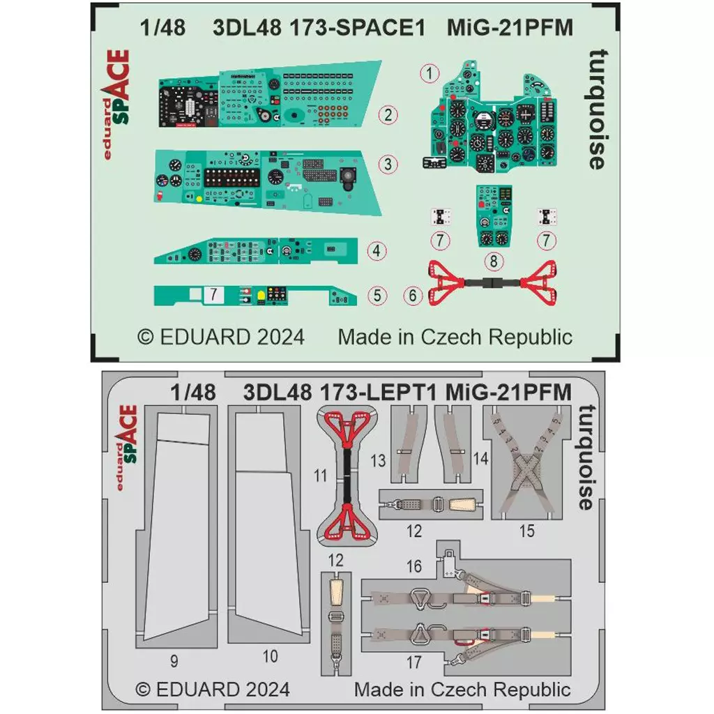1/48 Scale Model Kit - Grade Up Parts / MiG-21PFM