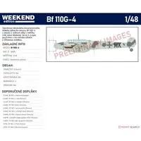 Weekend edition - 1/48 Scale Model Kit - Fighter aircraft model kits / Messerschmitt Bf 110