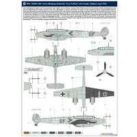 Weekend edition - 1/48 Scale Model Kit - Fighter aircraft model kits / Messerschmitt Bf 110