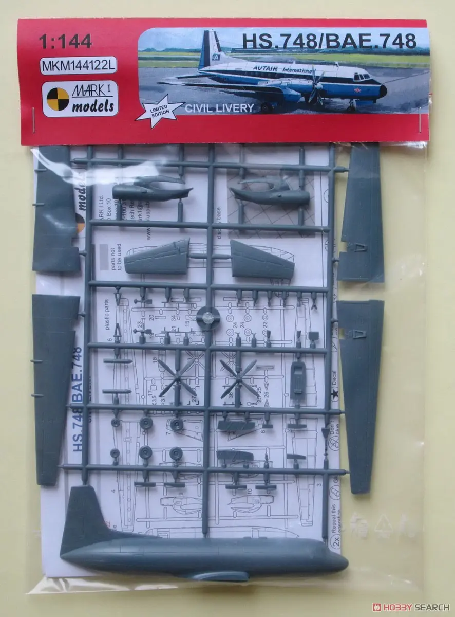 1/144 Scale Model Kit - Airliner / Hawker Siddeley HS 748