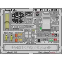 1/48 Scale Model Kit - Etching parts / Curtiss P-40 Warhawk