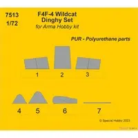 1/72 Scale Model Kit - Detail-Up Parts / Grumman F4F Wildcat
