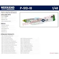 Weekend edition - 1/48 Scale Model Kit - Fighter aircraft model kits / North American P-51 Mustang