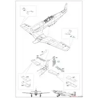 Weekend edition - 1/48 Scale Model Kit - Fighter aircraft model kits / North American P-51 Mustang