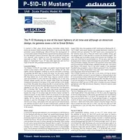 Weekend edition - 1/48 Scale Model Kit - Fighter aircraft model kits / North American P-51 Mustang