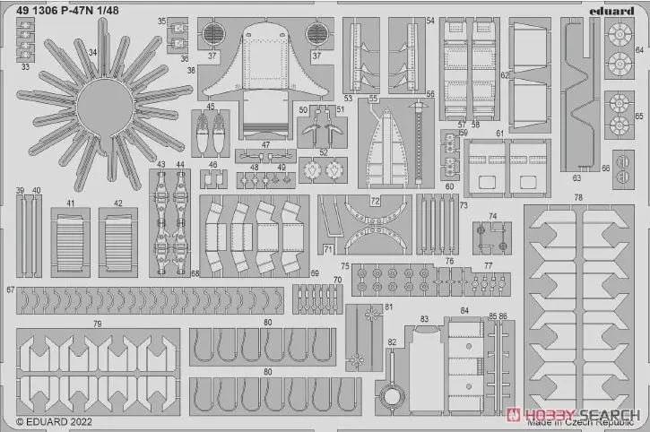 1/48 Scale Model Kit - Etching parts / P-47 Thunderbolt