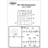 1/72 Scale Model Kit - Detail-Up Parts / Boeing KC-135 Stratotanker