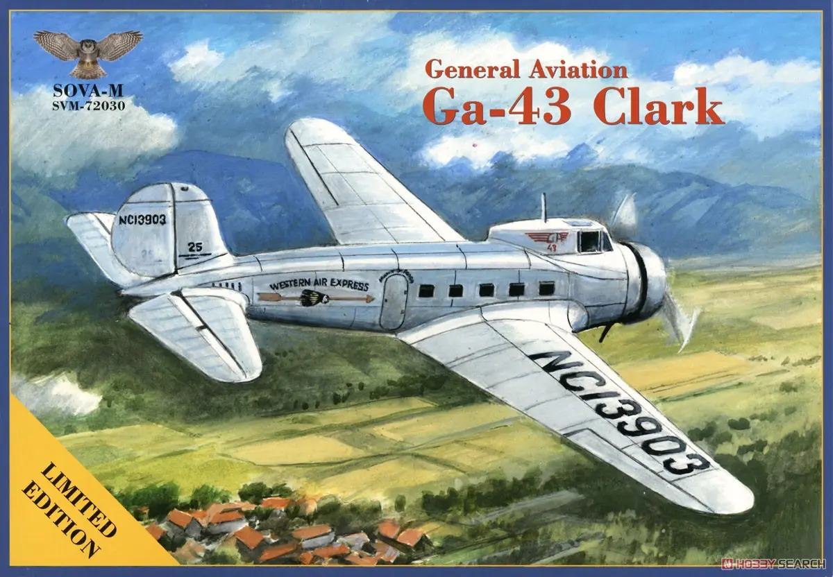 1/72 Scale Model Kit - Airliner / General Aviation GA-43
