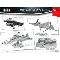 1/48 Scale Model Kit - Reconnaissance aircraft / SR-71 Blackbird